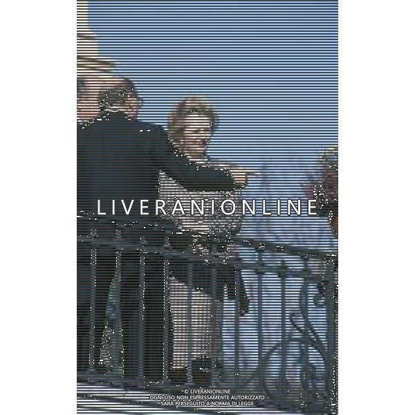 DIAP-RETROSPETTIVA MARGARET THATHCER PRIIMO MINISTRO INGLESE NELLA FOTO MARGARET THATHCER PRIIMO MINISTRO INGLESE A PALLANZA NELL\'ANNO 1988 CON CIRIAC0O DE MITA FOTO DAVIDE MANDRINI-AG ALDO LIVERANI SAS 