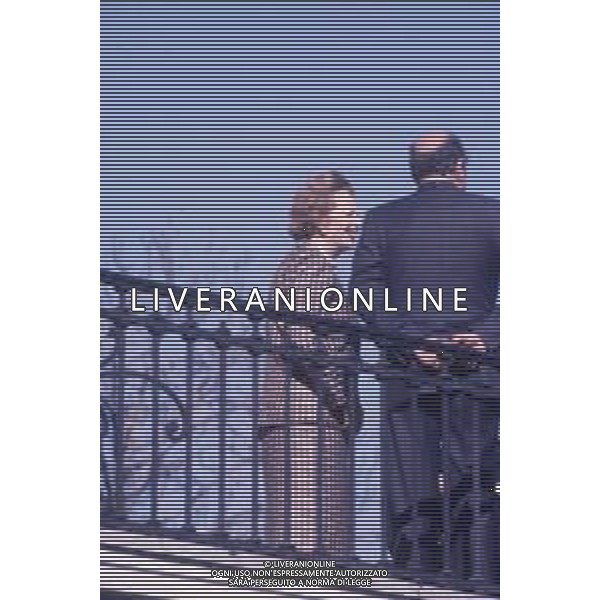 DIAP-RETROSPETTIVA MARGARET THATHCER PRIIMO MINISTRO INGLESE NELLA FOTO MARGARET THATHCER PRIIMO MINISTRO INGLESE A PALLANZA NELL\'ANNO 1988 CON CIRIAC0O DE MITA FOTO DAVIDE MANDRINI-AG ALDO LIVERANI SAS 