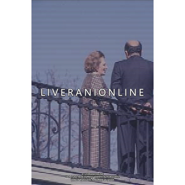 DIAP-RETROSPETTIVA MARGARET THATHCER PRIIMO MINISTRO INGLESE NELLA FOTO MARGARET THATHCER PRIIMO MINISTRO INGLESE A PALLANZA NELL\'ANNO 1988 CON CIRIAC0O DE MITA FOTO DAVIDE MANDRINI-AG ALDO LIVERANI SAS 