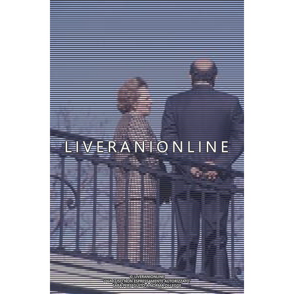 DIAP-RETROSPETTIVA MARGARET THATHCER PRIIMO MINISTRO INGLESE NELLA FOTO MARGARET THATHCER PRIIMO MINISTRO INGLESE A PALLANZA NELL\'ANNO 1988 CON CIRIAC0O DE MITA FOTO DAVIDE MANDRINI-AG ALDO LIVERANI SAS 