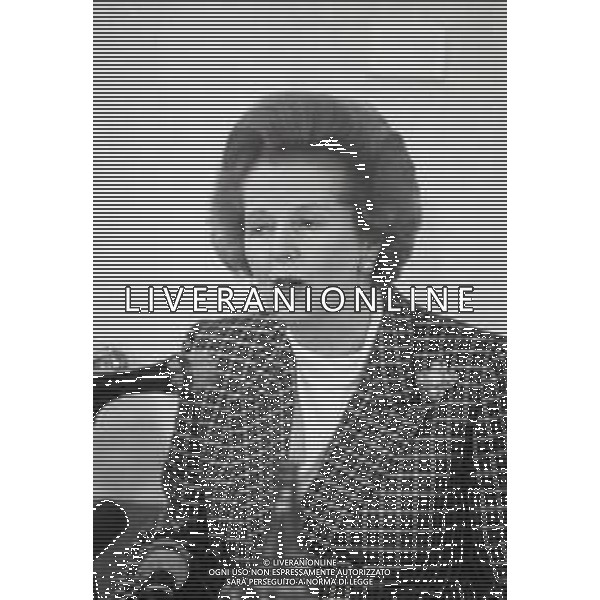 NEG-RETROSPETTIVA MARGARET THATHCER PRIIMO MINISTRO INGLESE NELLA FOTO MARGARET THATHCER PRIIMO MINISTRO INGLESE A PALLANZA NELL\'ANNO 1988 FOTO DAVIDE MANDRINI-AG ALDO LIVERANI SAS