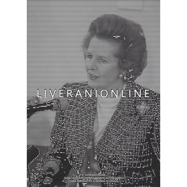 NEG-RETROSPETTIVA MARGARET THATHCER PRIIMO MINISTRO INGLESE NELLA FOTO MARGARET THATHCER PRIIMO MINISTRO INGLESE A PALLANZA NELL\'ANNO 1988 FOTO DAVIDE MANDRINI-AG ALDO LIVERANI SAS