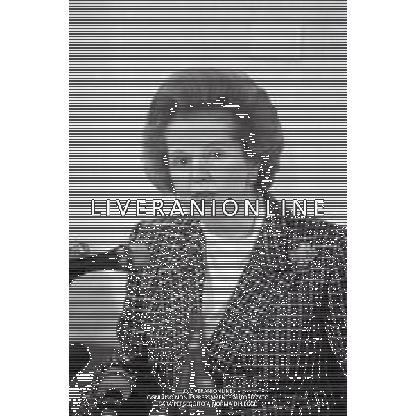 NEG-RETROSPETTIVA MARGARET THATHCER PRIIMO MINISTRO INGLESE NELLA FOTO MARGARET THATHCER PRIIMO MINISTRO INGLESE A PALLANZA NELL\'ANNO 1988 FOTO DAVIDE MANDRINI-AG ALDO LIVERANI SAS
