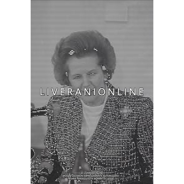 NEG-RETROSPETTIVA MARGARET THATHCER PRIIMO MINISTRO INGLESE NELLA FOTO MARGARET THATHCER PRIIMO MINISTRO INGLESE A PALLANZA NELL\'ANNO 1988 FOTO DAVIDE MANDRINI-AG ALDO LIVERANI SAS