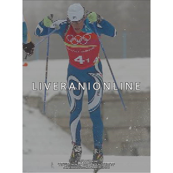 PRAGELATO (TO) 19/02/2006 XX OLIMPIADI INVERNALI STAFFETTA 4X 10 MASCHILE NELLA FOTO VALBUSA FULVIO PH GIGI ARCAINI/AG.ALDO LIVERANI