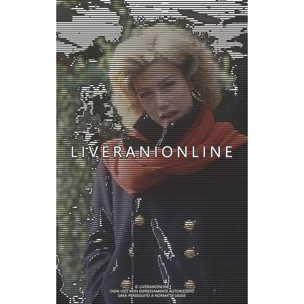 DIAP-RETROSPETTIVA NANCY BRILLI ATTRICE NELLA FOTO NANCY BRILLI CON NIGEL COURT A ROMA NELL\'ANNO 1986 FOTO EDGARDO DELLA SCORCIOSA-AG ALDO LIVERANI SAS