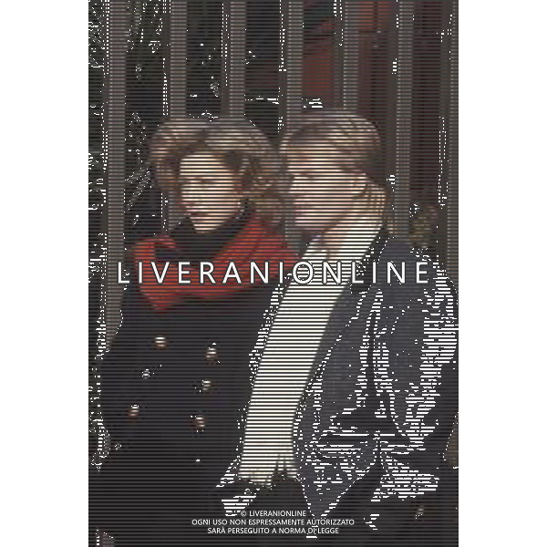 DIAP-RETROSPETTIVA NANCY BRILLI ATTRICE NELLA FOTO NANCY BRILLI CON NIGEL COURT A ROMA NELL\'ANNO 1986 FOTO EDGARDO DELLA SCORCIOSA-AG ALDO LIVERANI SAS