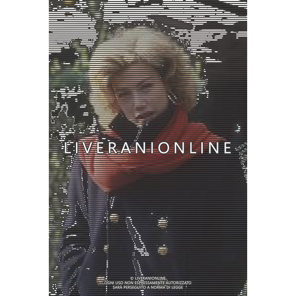 DIAP-RETROSPETTIVA NANCY BRILLI ATTRICE NELLA FOTO NANCY BRILLI CON NIGEL COURT A ROMA NELL\'ANNO 1986 FOTO EDGARDO DELLA SCORCIOSA-AG ALDO LIVERANI SAS