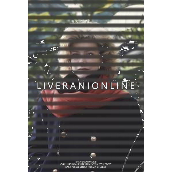 DIAP-RETROSPETTIVA NANCY BRILLI ATTRICE NELLA FOTO NANCY BRILLI CON NIGEL COURT A ROMA NELL\'ANNO 1986 FOTO EDGARDO DELLA SCORCIOSA-AG ALDO LIVERANI SAS