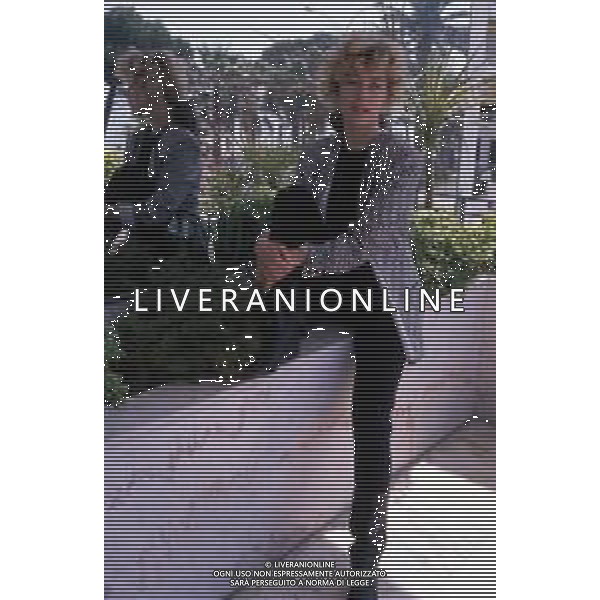 DIAP-RETROSPETTIVA NANCY BRILLI ATTRICE NELLA FOTO NANCY BRILLI A CANNES NELL\'ANNO 1989 AG ALDO LIVERANI SAS  