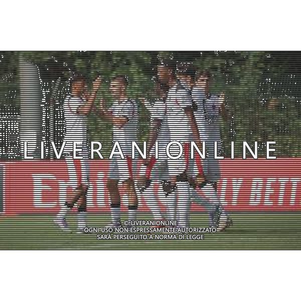 TVRCOR – Milan Futuro vs Ac Leon – Serie D – 1a giornata Stadio Chinetti Solbiate Arno (VA) 17-09-2025 nella foto esultanza dopo il goal di Gioele Perina (Milan Futuro) ©TVRCOR Roberta Corradin - AGENZIA ALDO LIVERANI SAS