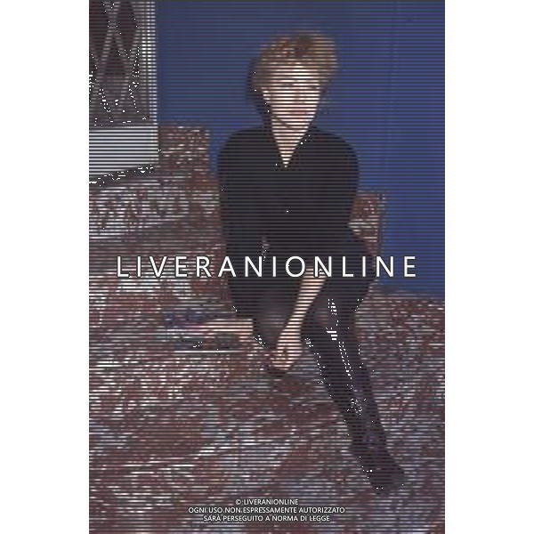 DIAP-RETROSPETTIVA NANCY BRILLI ATTRICE NELLA FOTO NANCY BRILLI A MILANO IN TERRAZZA MARTINI NELL\'ANNO 1989 AG ALDO LIVERANI SAS 