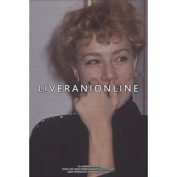 DIAP-RETROSPETTIVA NANCY BRILLI ATTRICE NELLA FOTO NANCY BRILLI A MILANO IN TERRAZZA MARTINI NELL\'ANNO 1989 AG ALDO LIVERANI SAS 