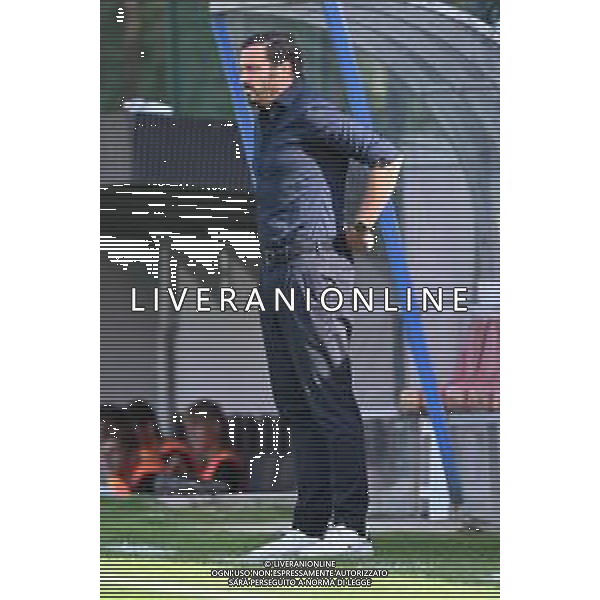 TVRG Milan Futuro vs Leon nella foto Massimo Oddo allenatore Milan Futuro Solbiate Arno (VA) 17-09-2025 Stadio Felice Chinetti Milan Futuro vs Leon Campionato Serie D girone B - recupero 1a giornata foto Roberto Garavaglia/Agenzia Aldo Liverani sas