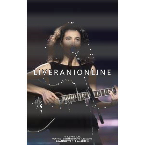 DIAP-RETROSPETTIVA GRAZIA DI MICHELE CANTANTE NELLA FOTO GRAZIA DI MICHELE AL FESTIVAL DI SANREMO NELL\'ANNO 1990 AG ALDO LIVERANI SAS