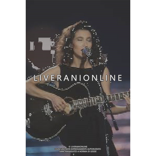 DIAP-RETROSPETTIVA GRAZIA DI MICHELE CANTANTE NELLA FOTO GRAZIA DI MICHELE AL FESTIVAL DI SANREMO NELL\'ANNO 1990 AG ALDO LIVERANI SAS