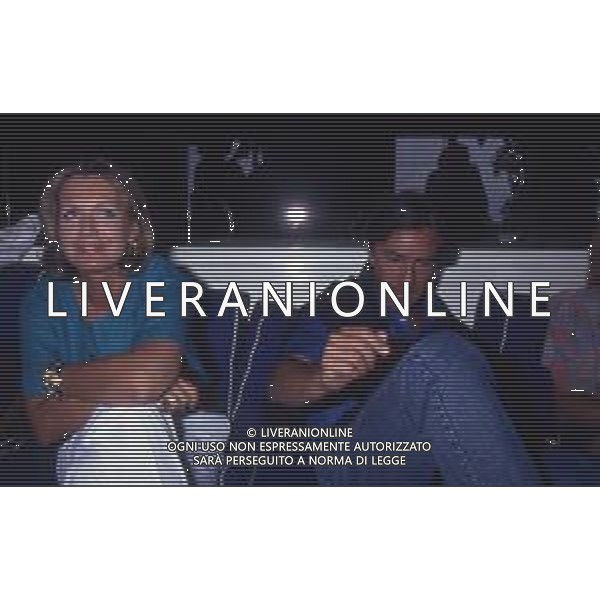 DIAP-RETROSPETTIVA CATHERINE SPAAK ATTRICE E CONDUTTRICE TELEVISIVA NELLA FOTO CATHERINE SPAAK CON IL MARITO DANIEL REY NELL\'ANNO 1990 AG ALDO LIVERANI SAS