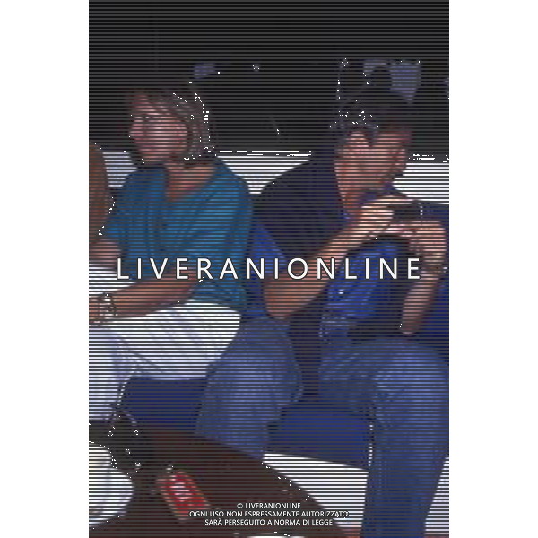 DIAP-RETROSPETTIVA CATHERINE SPAAK ATTRICE E CONDUTTRICE TELEVISIVA NELLA FOTO CATHERINE SPAAK CON IL MARITO DANIEL REY NELL\'ANNO 1990 AG ALDO LIVERANI SAS
