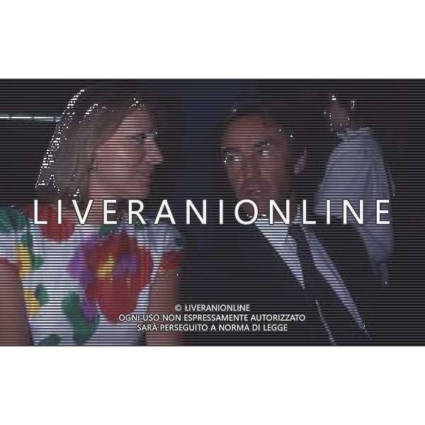 DIAP-RETROSPETTIVA CATHERINE SPAAK ATTRICE E CONDUTTRICE TELEVISIVA NELLA FOTO CATHERINE SPAAK CON IL MARITO DANIEL REY NELL\'ANNO 1990 AG ALDO LIVERANI SAS