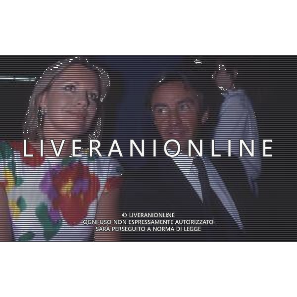 DIAP-RETROSPETTIVA CATHERINE SPAAK ATTRICE E CONDUTTRICE TELEVISIVA NELLA FOTO CATHERINE SPAAK CON IL MARITO DANIEL REY NELL\'ANNO 1990 AG ALDO LIVERANI SAS