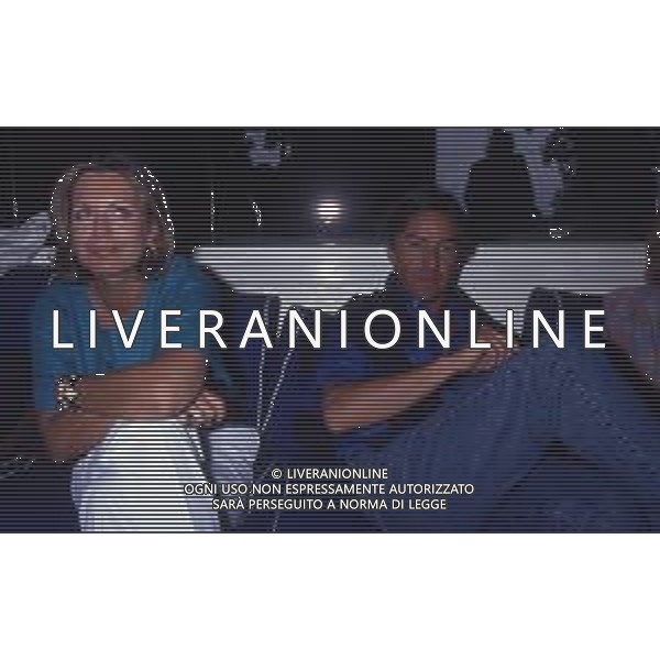 DIAP-RETROSPETTIVA CATHERINE SPAAK ATTRICE E CONDUTTRICE TELEVISIVA NELLA FOTO CATHERINE SPAAK CON IL MARITO DANIEL REY NELL\'ANNO 1990 AG ALDO LIVERANI SAS