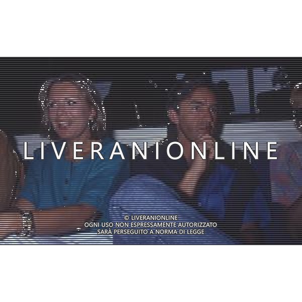 DIAP-RETROSPETTIVA CATHERINE SPAAK ATTRICE E CONDUTTRICE TELEVISIVA NELLA FOTO CATHERINE SPAAK CON IL MARITO DANIEL REY NELL\'ANNO 1990 AG ALDO LIVERANI SAS