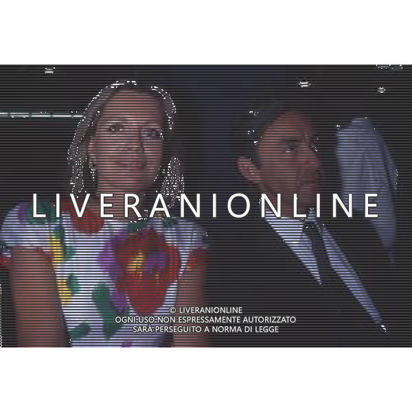 DIAP-RETROSPETTIVA CATHERINE SPAAK ATTRICE E CONDUTTRICE TELEVISIVA NELLA FOTO CATHERINE SPAAK CON IL MARITO DANIEL REY NELL\'ANNO 1990 AG ALDO LIVERANI SAS