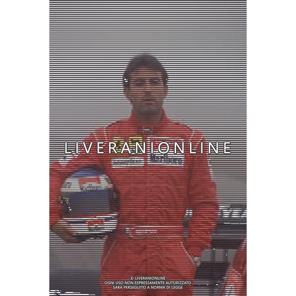 DIAPA-RETROSPETTIVA IVAN CAPELLI PILOTA F1 NELLA FOTO IVAN CAPELLI PRESENTAZIONE FERRARI NELL\'ANNO 1991 AG ALDO LIVERANI SAS