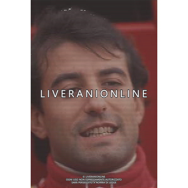 DIAPA-RETROSPETTIVA IVAN CAPELLI PILOTA F1 NELLA FOTO IVAN CAPELLI PRESENTAZIONE FERRARI NELL\'ANNO 1991 AG ALDO LIVERANI SAS