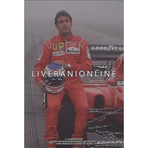 DIAPA-RETROSPETTIVA IVAN CAPELLI PILOTA F1 NELLA FOTO IVAN CAPELLI PRESENTAZIONE FERRARI NELL\'ANNO 1991 AG ALDO LIVERANI SAS