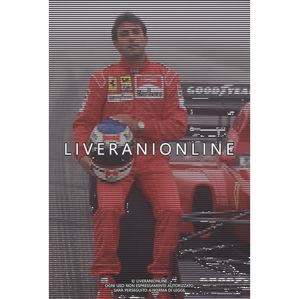 DIAPA-RETROSPETTIVA IVAN CAPELLI PILOTA F1 NELLA FOTO IVAN CAPELLI PRESENTAZIONE FERRARI NELL\'ANNO 1991 AG ALDO LIVERANI SAS