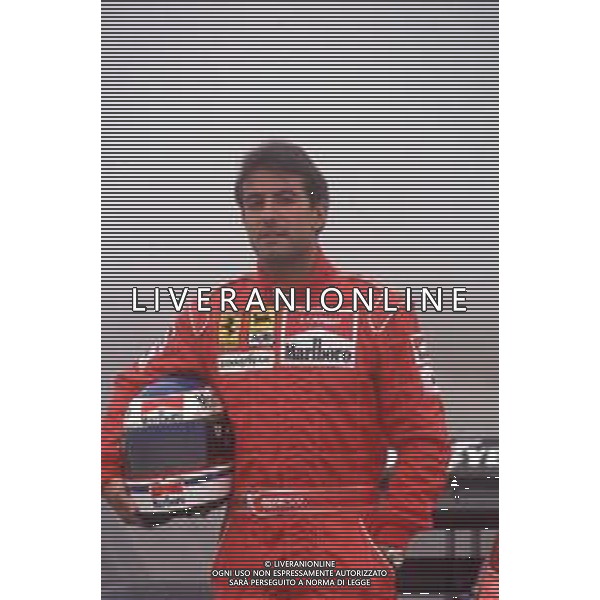 DIAPA-RETROSPETTIVA IVAN CAPELLI PILOTA F1 NELLA FOTO IVAN CAPELLI PRESENTAZIONE FERRARI NELL\'ANNO 1991 AG ALDO LIVERANI SAS