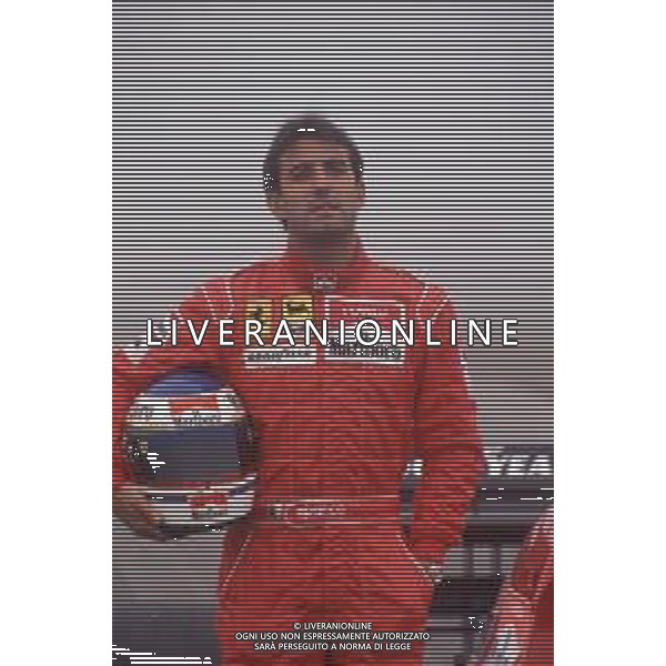 DIAPA-RETROSPETTIVA IVAN CAPELLI PILOTA F1 NELLA FOTO IVAN CAPELLI PRESENTAZIONE FERRARI NELL\'ANNO 1991 AG ALDO LIVERANI SAS