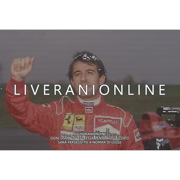 DIAPA-RETROSPETTIVA IVAN CAPELLI PILOTA F1 NELLA FOTO IVAN CAPELLI PRESENTAZIONE FERRARI NELL\'ANNO 1991 AG ALDO LIVERANI SAS