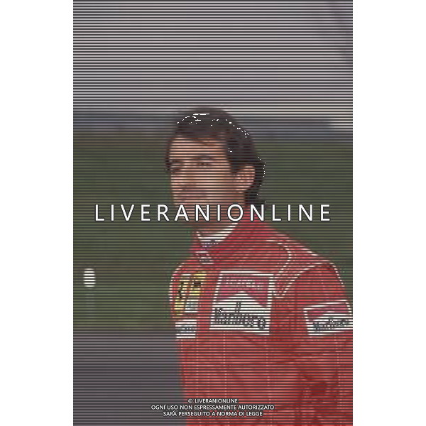 DIAPA-RETROSPETTIVA IVAN CAPELLI PILOTA F1 NELLA FOTO IVAN CAPELLI PRESENTAZIONE FERRARI NELL\'ANNO 1991 AG ALDO LIVERANI SAS