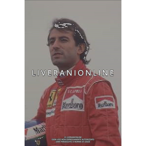 DIAPA-RETROSPETTIVA IVAN CAPELLI PILOTA F1 NELLA FOTO IVAN CAPELLI PRESENTAZIONE FERRARI NELL\'ANNO 1991 AG ALDO LIVERANI SAS