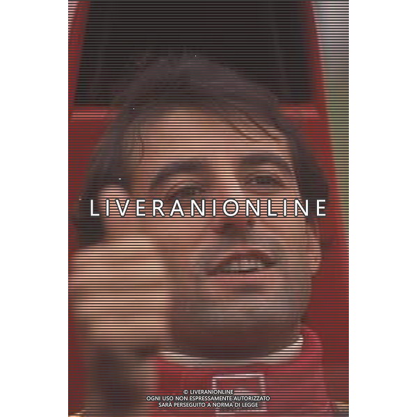 DIAPA-RETROSPETTIVA IVAN CAPELLI PILOTA F1 NELLA FOTO IVAN CAPELLI PRESENTAZIONE FERRARI NELL\'ANNO 1991 AG ALDO LIVERANI SAS