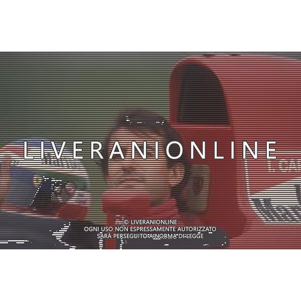 DIAPA-RETROSPETTIVA IVAN CAPELLI PILOTA F1 NELLA FOTO IVAN CAPELLI PRESENTAZIONE FERRARI NELL\'ANNO 1991 AG ALDO LIVERANI SAS