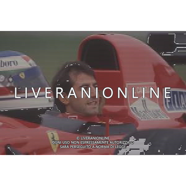 DIAPA-RETROSPETTIVA IVAN CAPELLI PILOTA F1 NELLA FOTO IVAN CAPELLI PRESENTAZIONE FERRARI NELL\'ANNO 1991 AG ALDO LIVERANI SAS