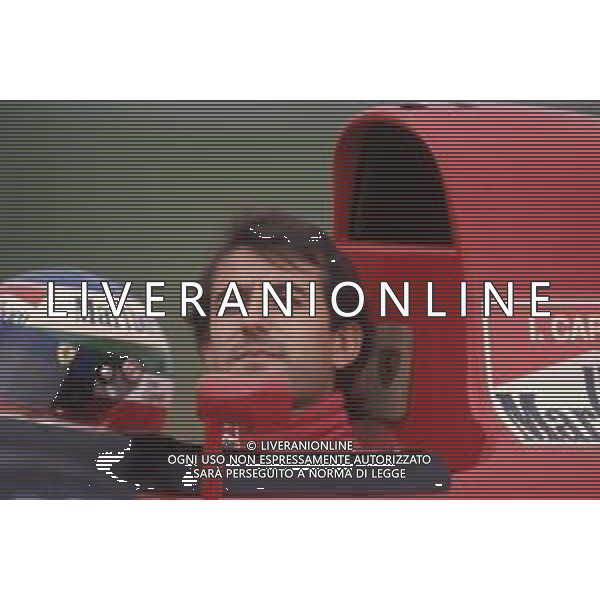 DIAPA-RETROSPETTIVA IVAN CAPELLI PILOTA F1 NELLA FOTO IVAN CAPELLI PRESENTAZIONE FERRARI NELL\'ANNO 1991 AG ALDO LIVERANI SAS