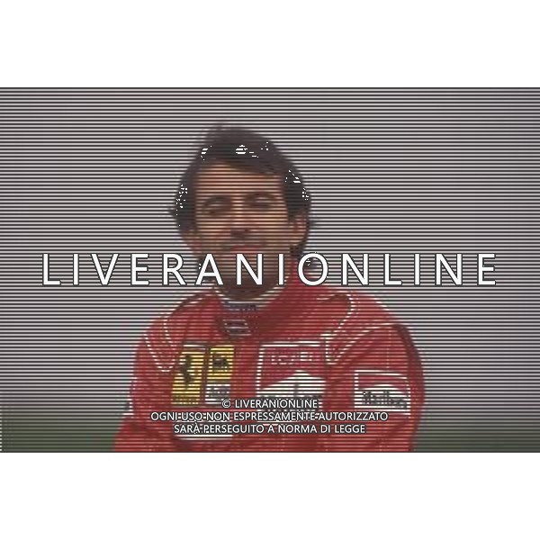DIAPA-RETROSPETTIVA IVAN CAPELLI PILOTA F1 NELLA FOTO IVAN CAPELLI PRESENTAZIONE FERRARI NELL\'ANNO 1991 AG ALDO LIVERANI SAS