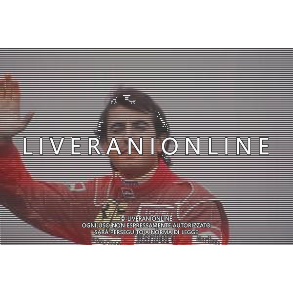 DIAPA-RETROSPETTIVA IVAN CAPELLI PILOTA F1 NELLA FOTO IVAN CAPELLI PRESENTAZIONE FERRARI NELL\'ANNO 1991 AG ALDO LIVERANI SAS
