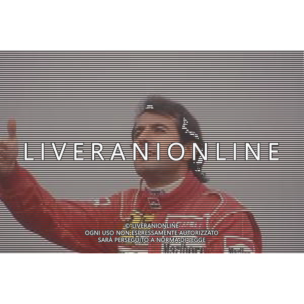 DIAPA-RETROSPETTIVA IVAN CAPELLI PILOTA F1 NELLA FOTO IVAN CAPELLI PRESENTAZIONE FERRARI NELL\'ANNO 1991 AG ALDO LIVERANI SAS