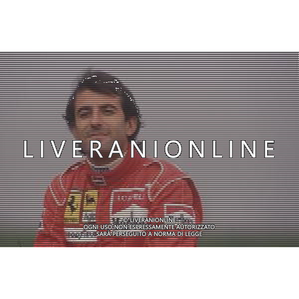 DIAPA-RETROSPETTIVA IVAN CAPELLI PILOTA F1 NELLA FOTO IVAN CAPELLI PRESENTAZIONE FERRARI NELL\'ANNO 1991 AG ALDO LIVERANI SAS