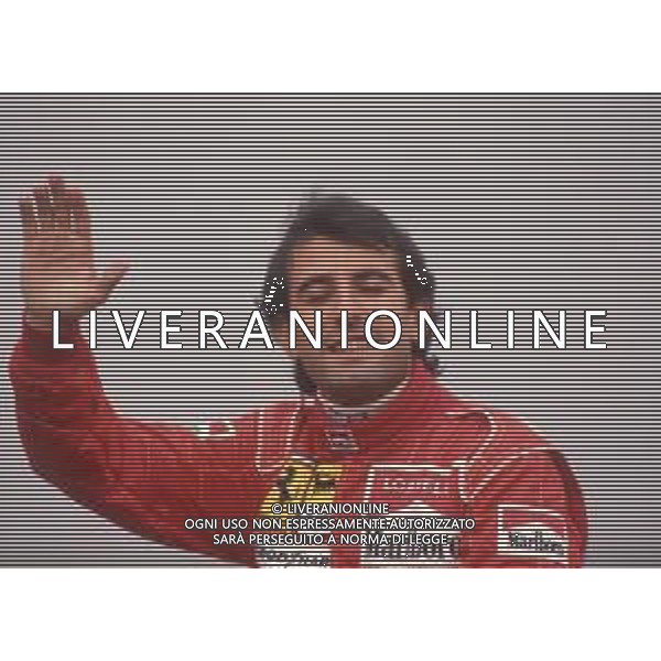 DIAPA-RETROSPETTIVA IVAN CAPELLI PILOTA F1 NELLA FOTO IVAN CAPELLI PRESENTAZIONE FERRARI NELL\'ANNO 1991 AG ALDO LIVERANI SAS