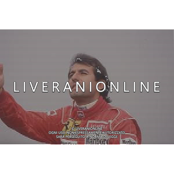 DIAPA-RETROSPETTIVA IVAN CAPELLI PILOTA F1 NELLA FOTO IVAN CAPELLI PRESENTAZIONE FERRARI NELL\'ANNO 1991 AG ALDO LIVERANI SAS