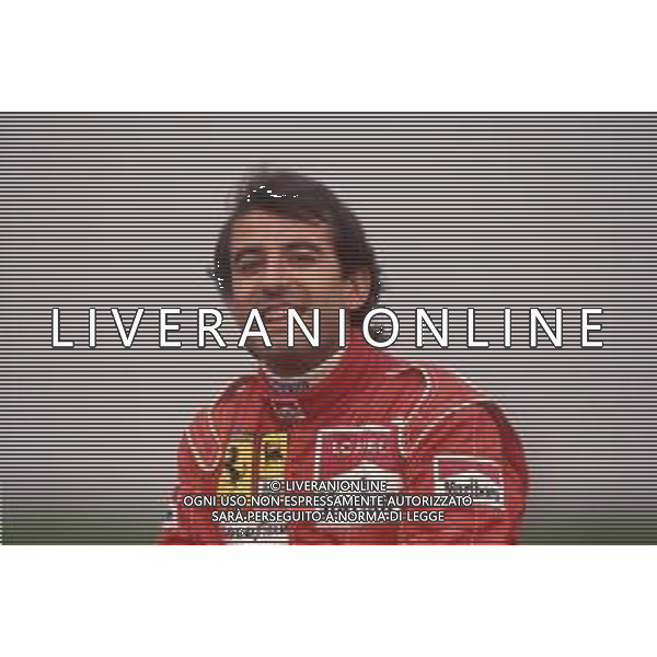 DIAPA-RETROSPETTIVA IVAN CAPELLI PILOTA F1 NELLA FOTO IVAN CAPELLI PRESENTAZIONE FERRARI NELL\'ANNO 1991 AG ALDO LIVERANI SAS