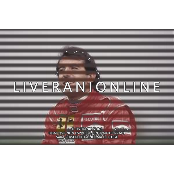 DIAPA-RETROSPETTIVA IVAN CAPELLI PILOTA F1 NELLA FOTO IVAN CAPELLI PRESENTAZIONE FERRARI NELL\'ANNO 1991 AG ALDO LIVERANI SAS