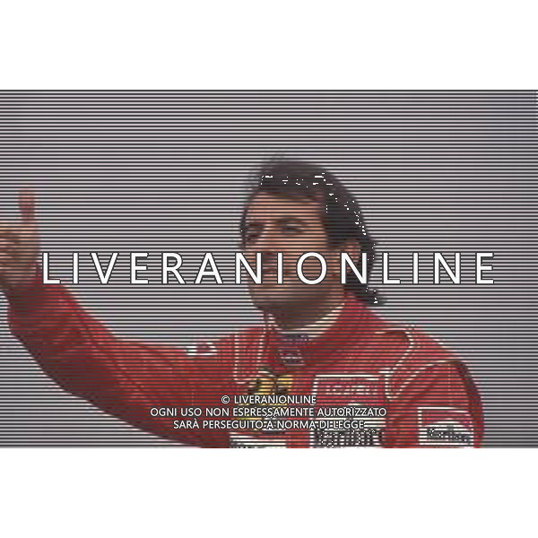 DIAPA-RETROSPETTIVA IVAN CAPELLI PILOTA F1 NELLA FOTO IVAN CAPELLI PRESENTAZIONE FERRARI NELL\'ANNO 1991 AG ALDO LIVERANI SAS
