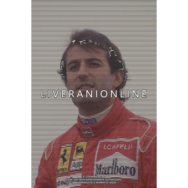 DIAPA-RETROSPETTIVA IVAN CAPELLI PILOTA F1 NELLA FOTO IVAN CAPELLI PRESENTAZIONE FERRARI NELL\'ANNO 1991 AG ALDO LIVERANI SAS